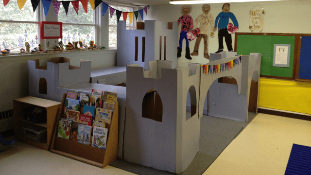 Cheap, creative, cardboard role play areas