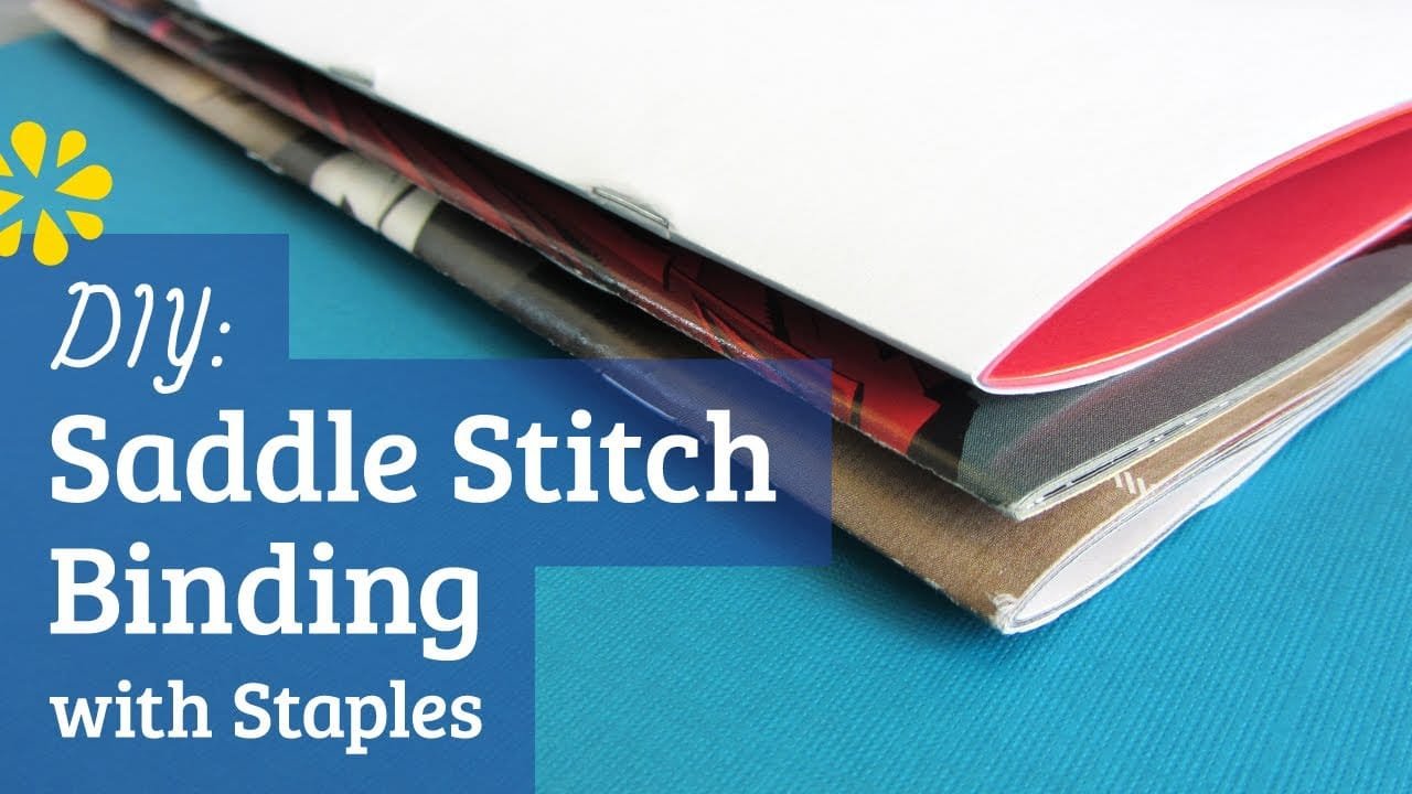 How to make a saddle stitch booklet with staples