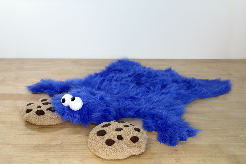 A Cookie Monster rug you can make yourself