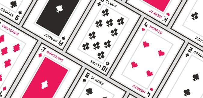 Retro Pixel Playing Cards