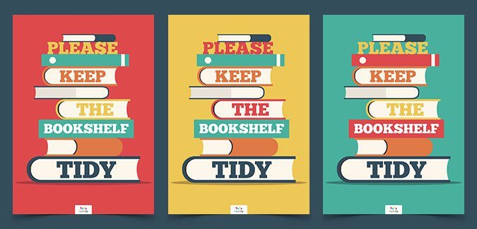 Please keep the bookshelf tidy