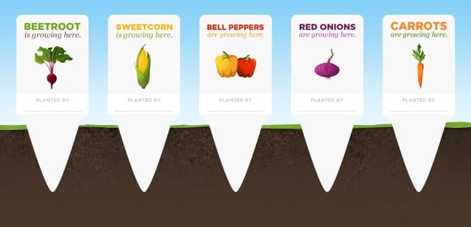 Vegetable labels for your classroom garden