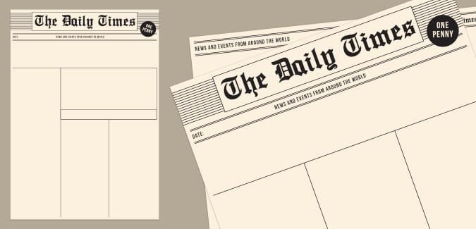 Old Newspaper Template