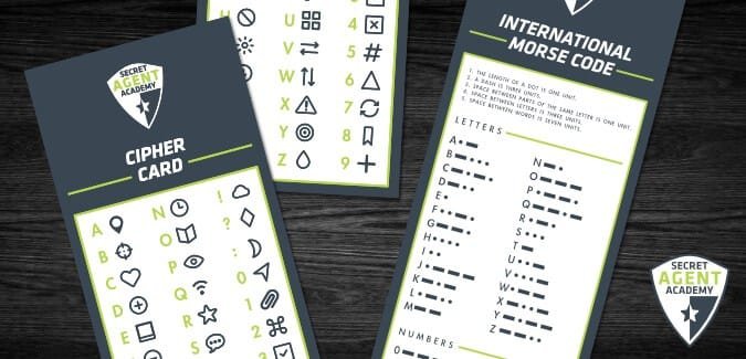 Secret Agent Academy – Cipher and Morse Code Cards