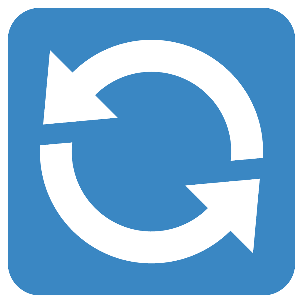 Blue anticlockwise arrows emoji