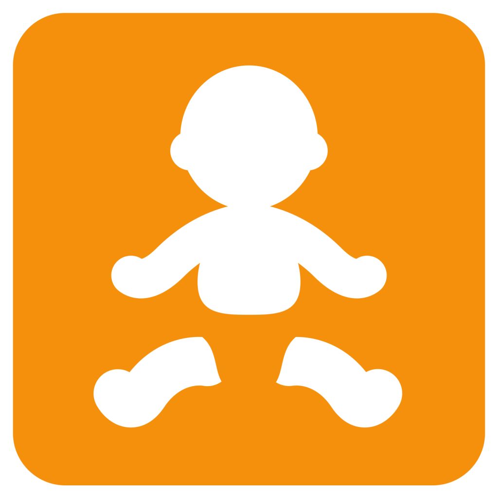 Orange baby emoji