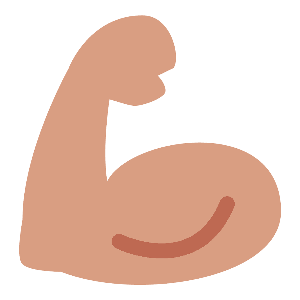 Bicep or muscle flex emoji