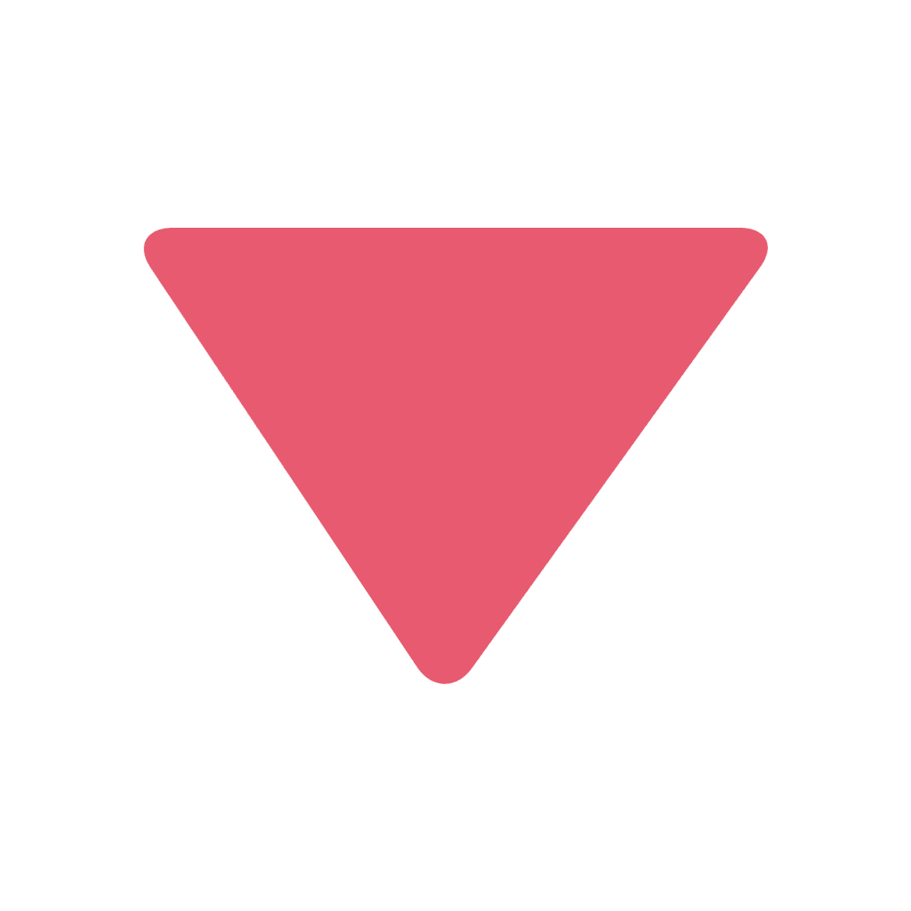 Red down arrow emoji