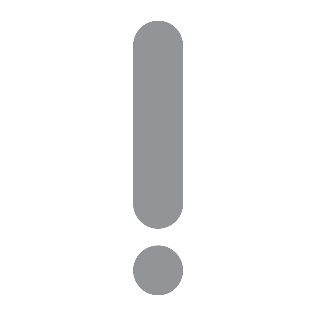 Grey exclamation mark emoji