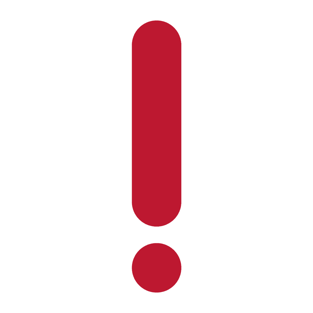 Red exclamation mark emoji