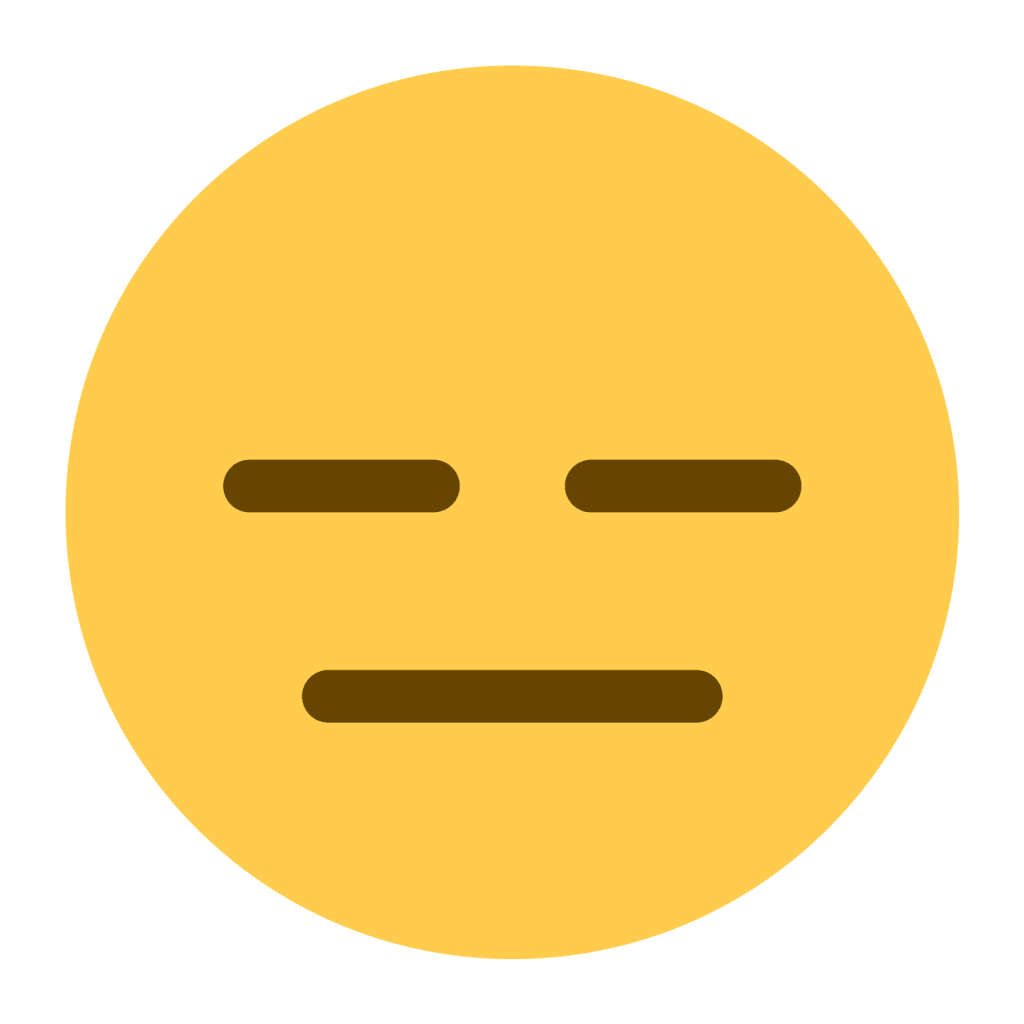 Expressionless face emoji