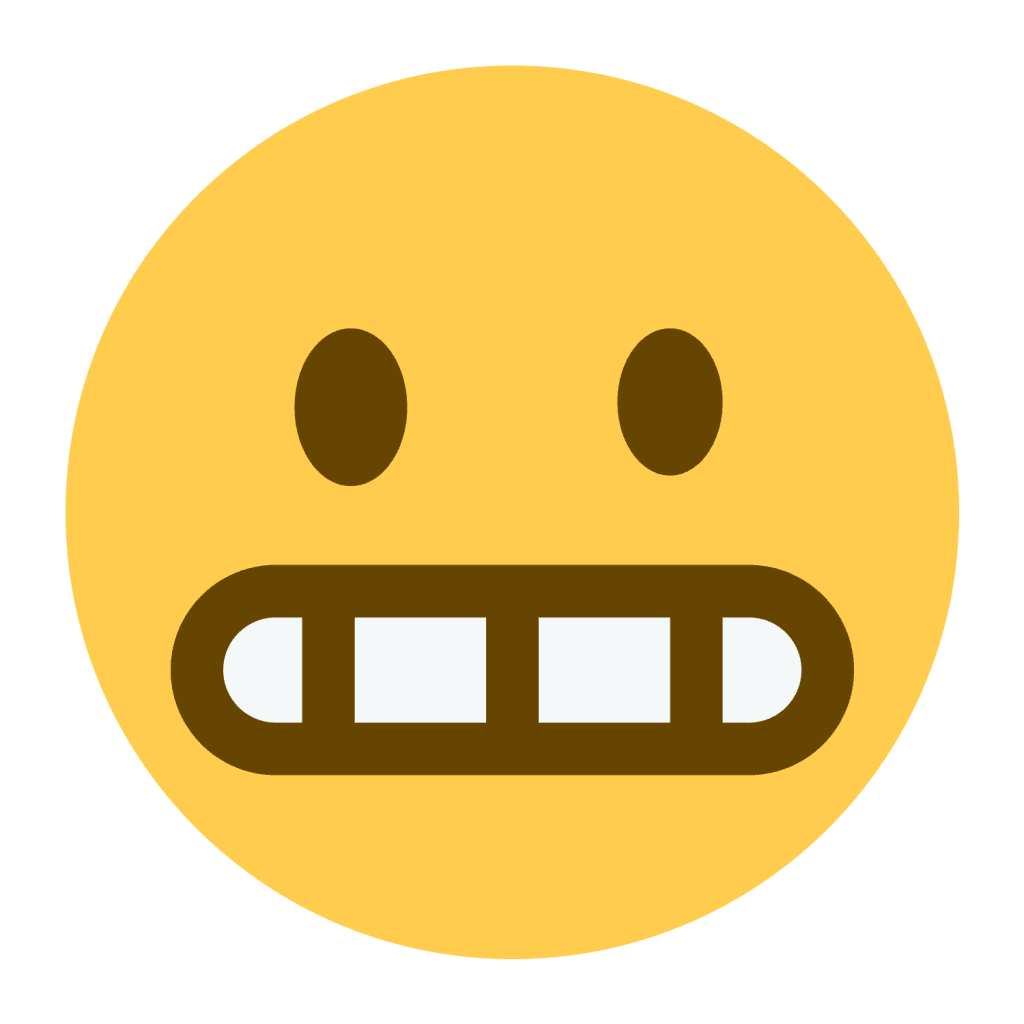 Grimacing face emoji