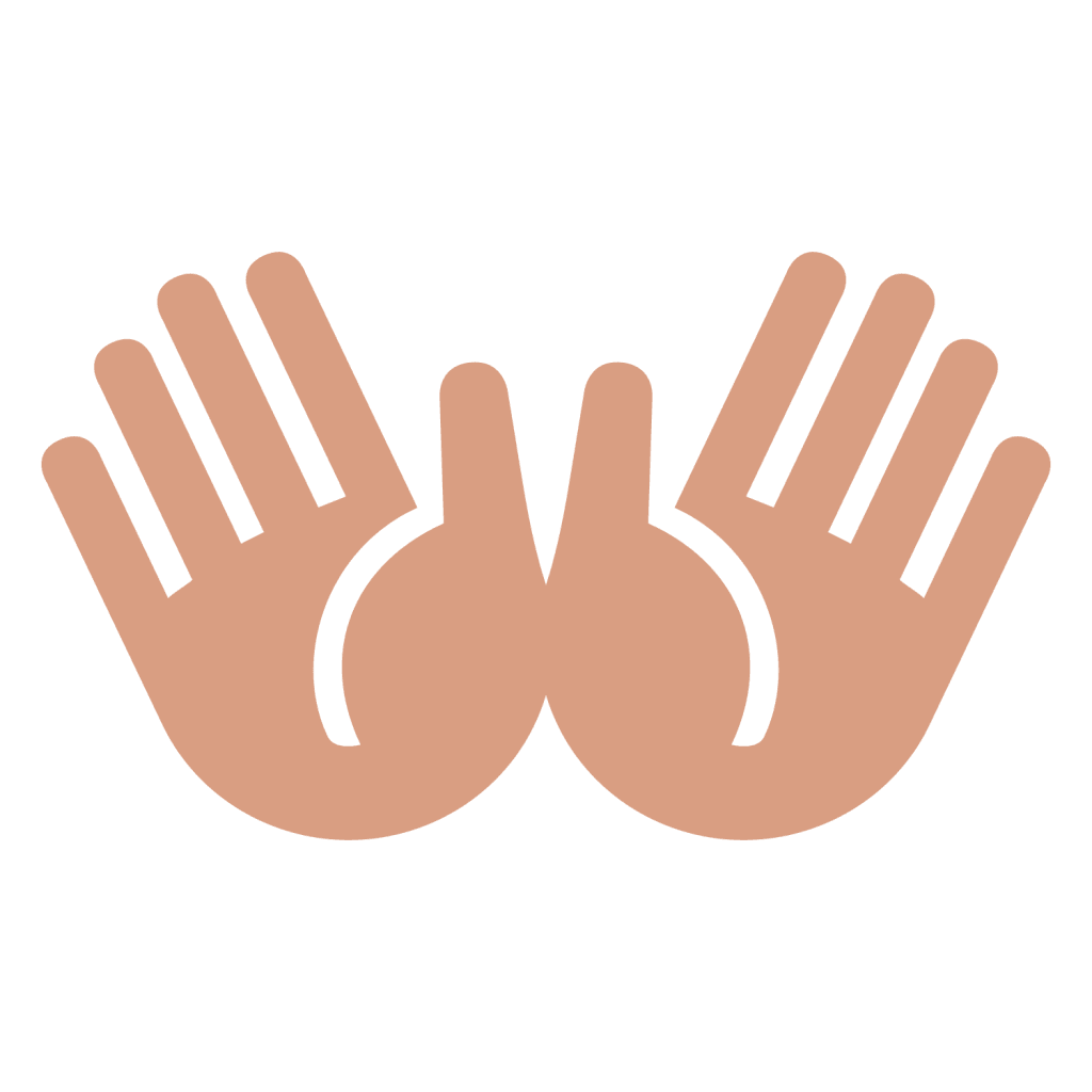 Open hands emoji
