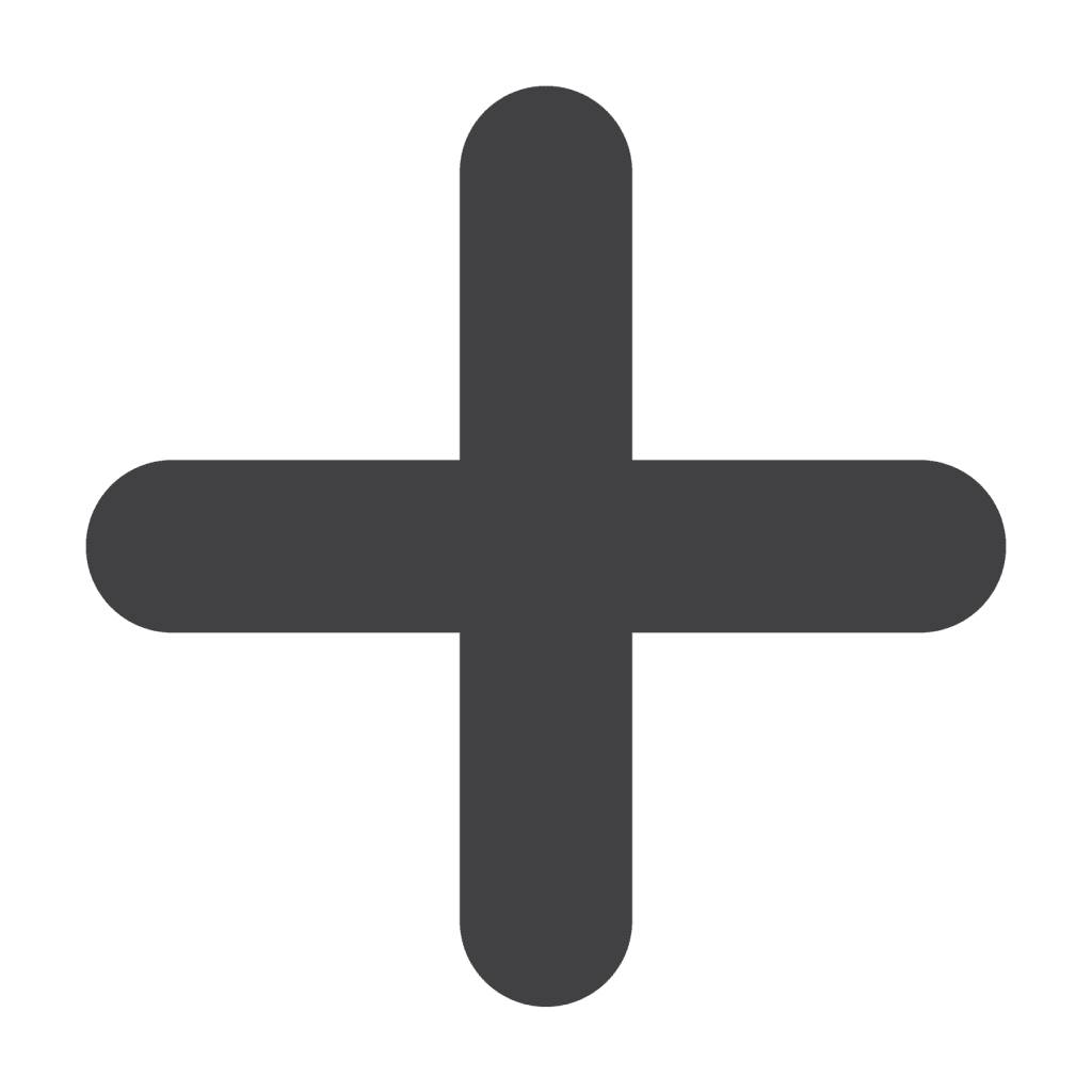 Black plus sign emoji
