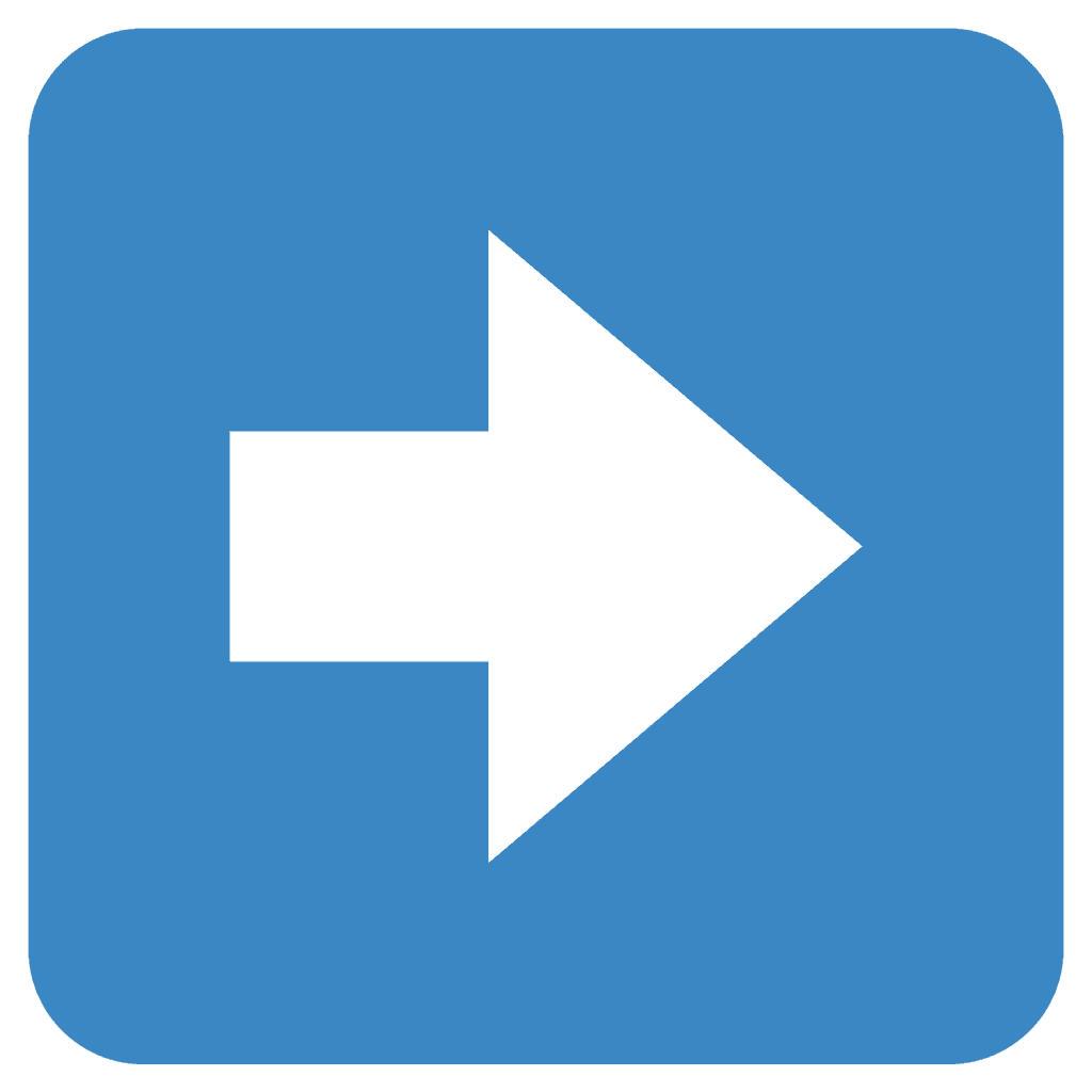 A blue emoji with a right arrow