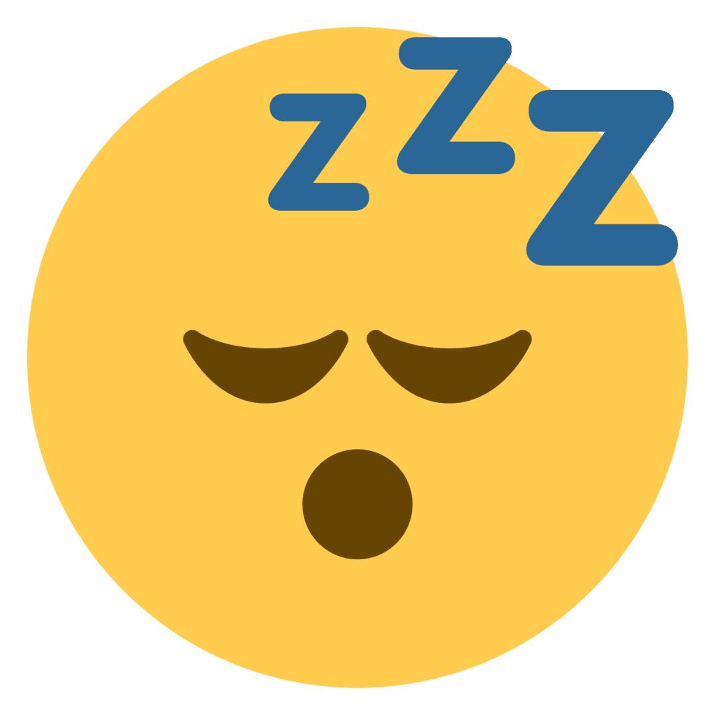 Sleeping face emoji