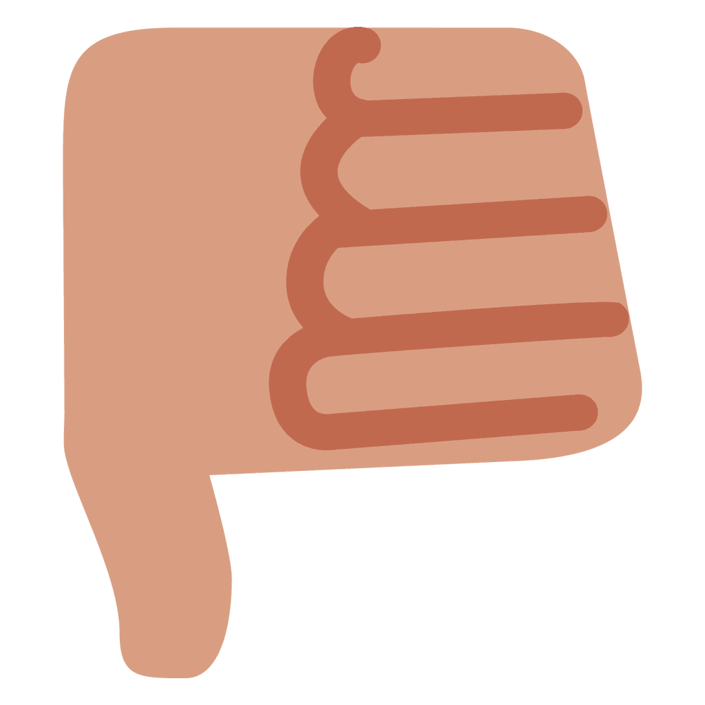 Thumbs down emoji