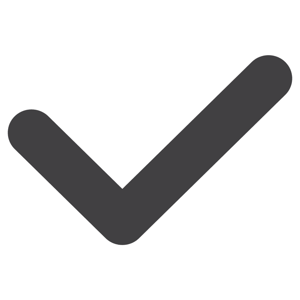Black tick or check mark emoji