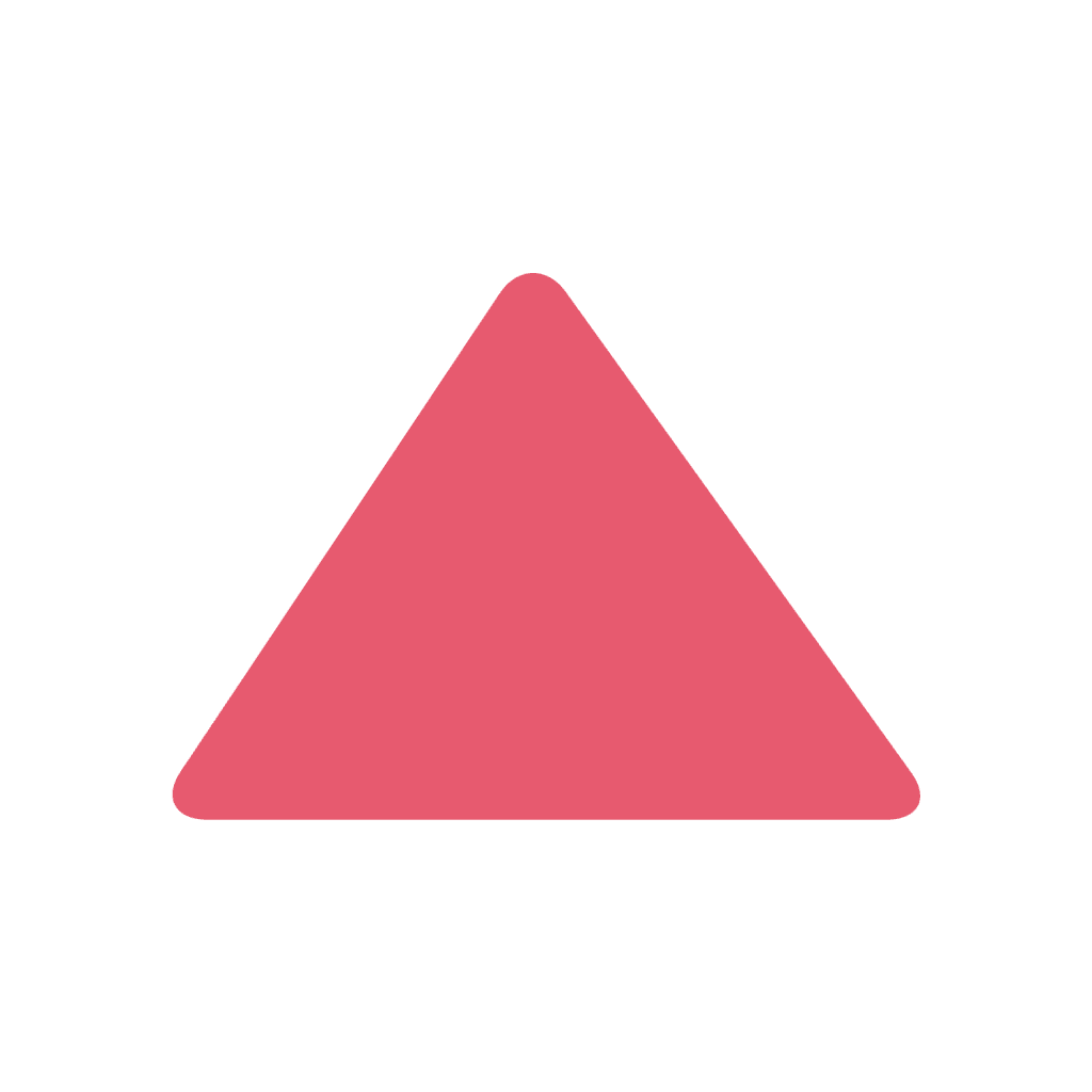 Red arrow pointing up emoji