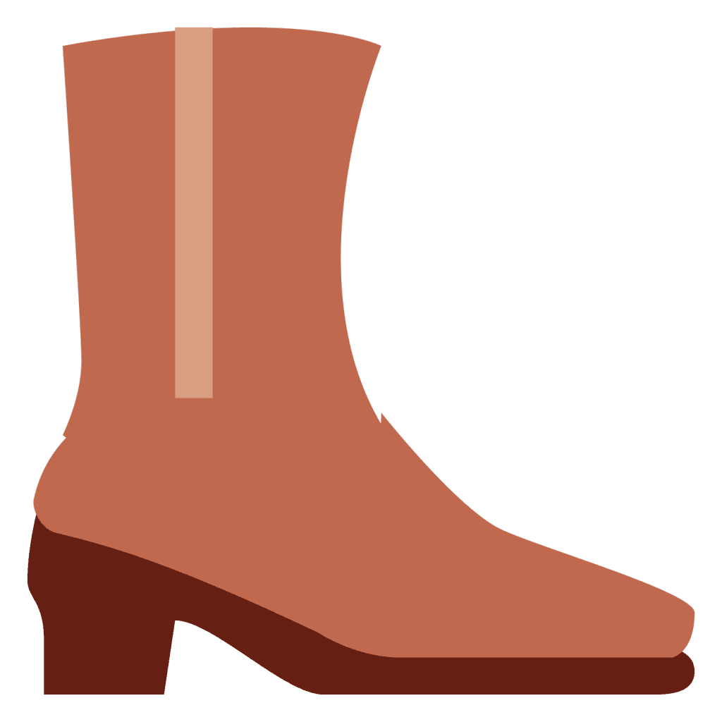 Brown boot emoji
