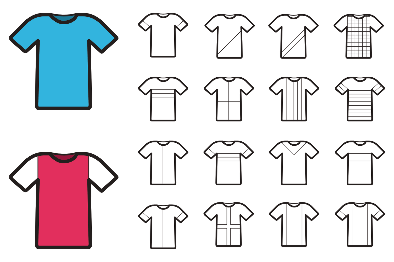 Blank Football Tops