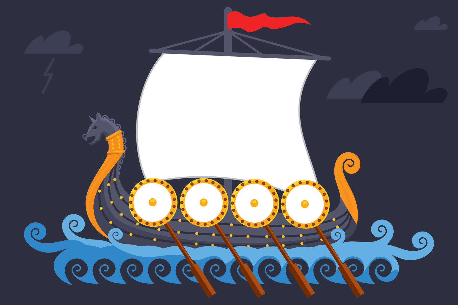 Viking Ship Template