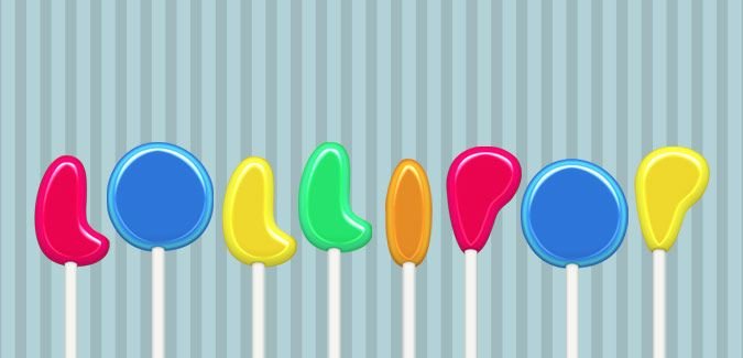 Colourful Lollipop Alphabet