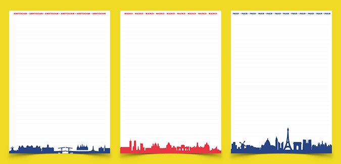 European Cities – Writing Templates