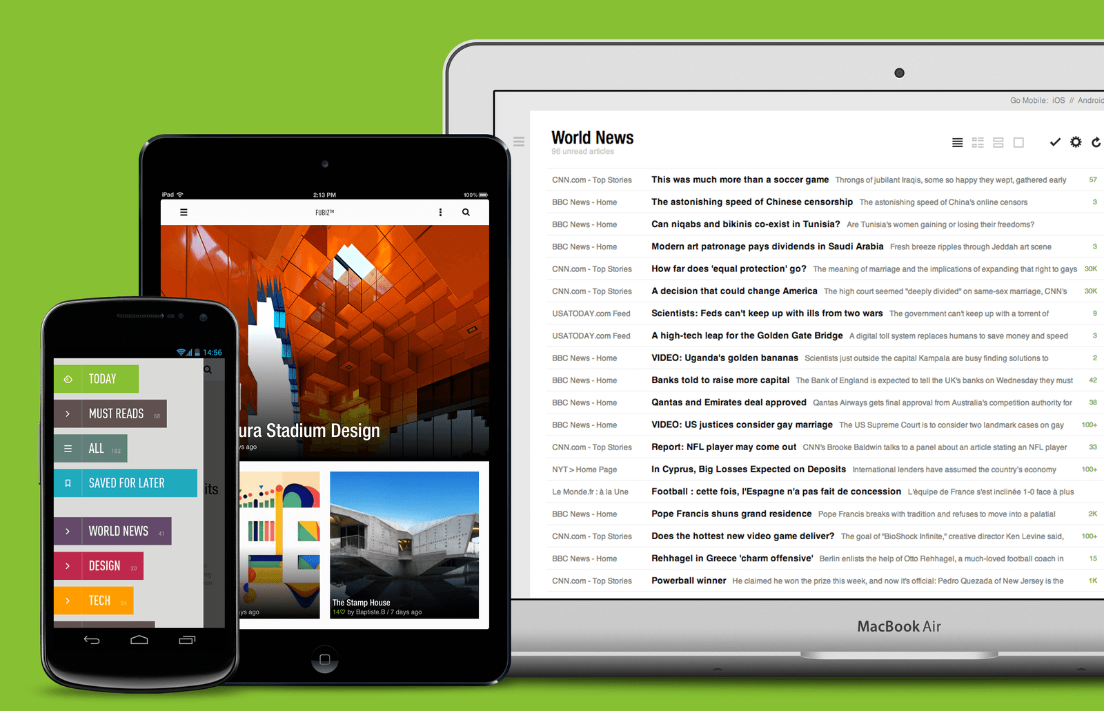 Keep up to date with all your favourite websites with Feedly