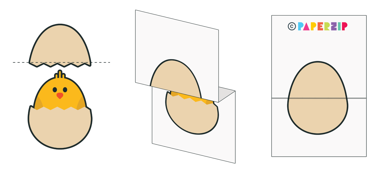 Folding Egg Template