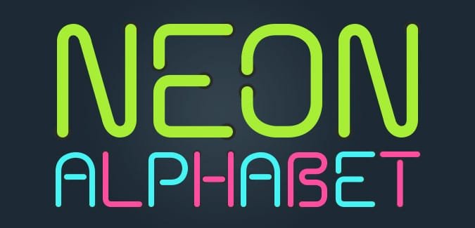 Neon Alphabet