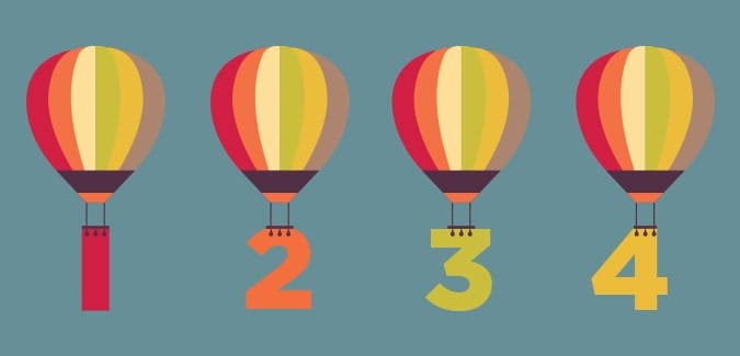 Hot Air Balloon Numbers