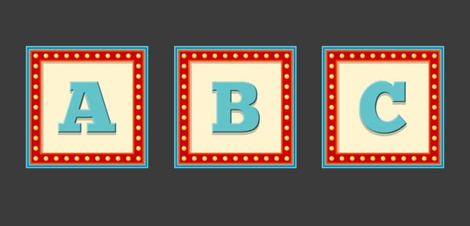 Marquee Alphabet