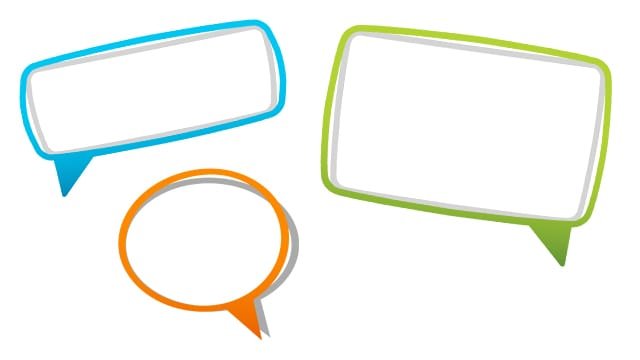 Colourful Speech Bubbles