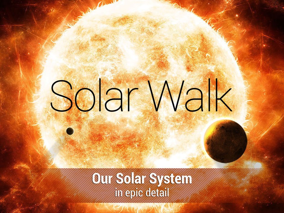 Solar Walk is a 3D environment for navigating through our solar system