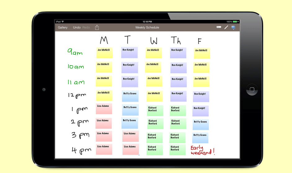 Stickyboard 2 is a whiteboard app with post-it notes