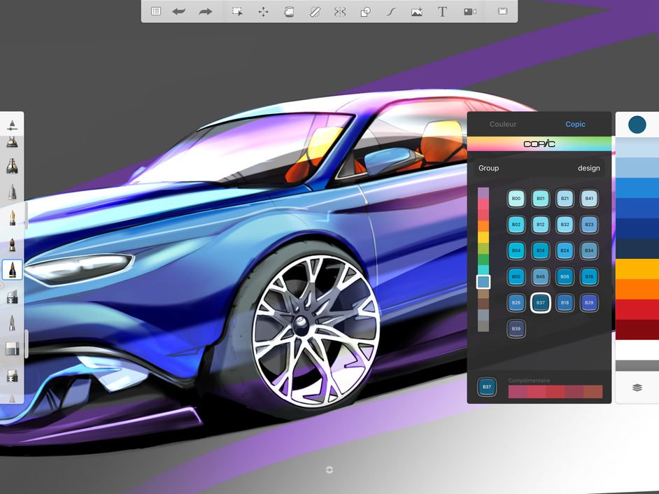 Autodesk SketchBook is a professional-grade painting and drawing App