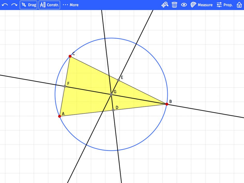 Sketchometry: Create geometrical constructions using your finger