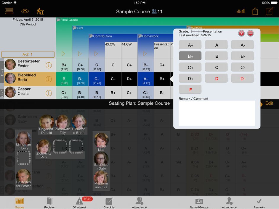 TeacherTool 5 is a powerful class and grade management app