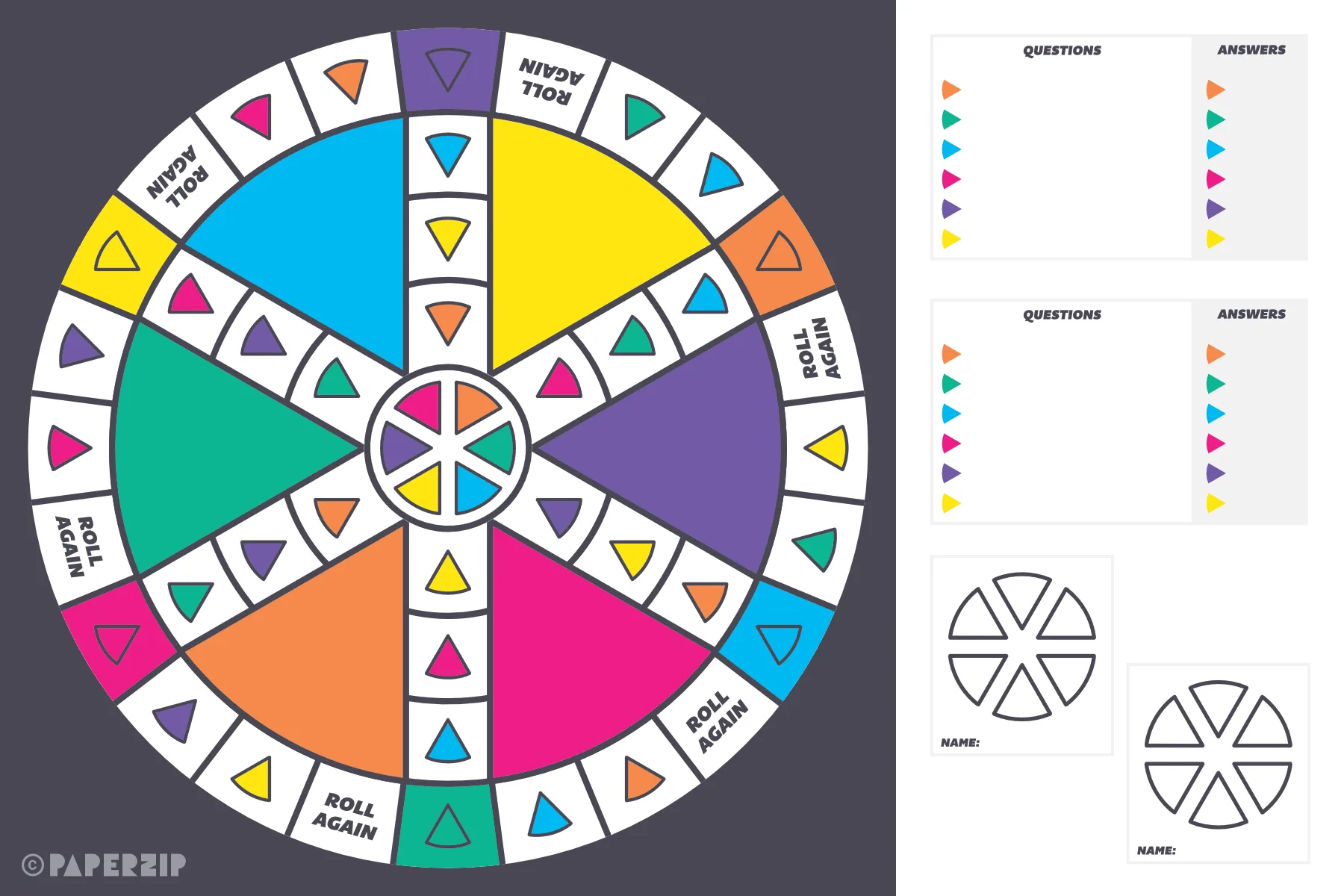 printable trivial pursuit board game free