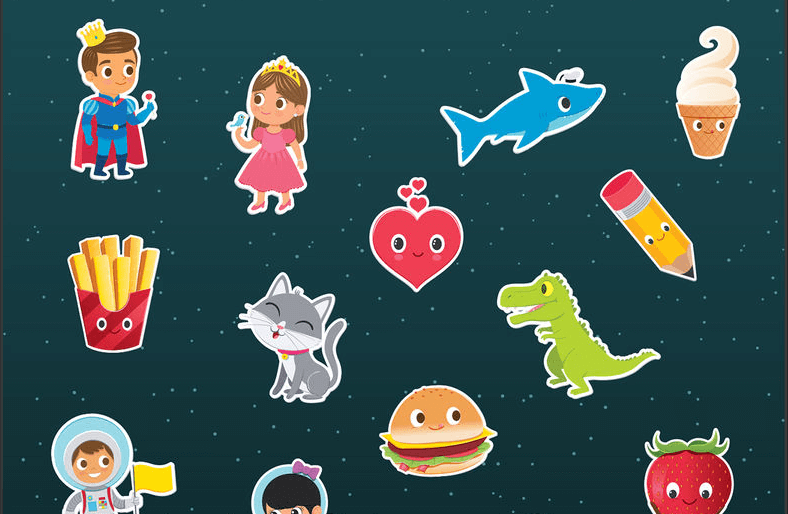 Add child-friendly stickers and text to your photos with Typic Kids