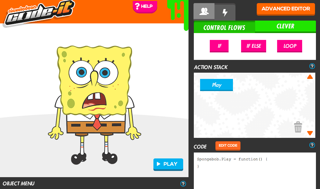 Code-It: Learn to code in your web browser with SpongeBob SquarePants