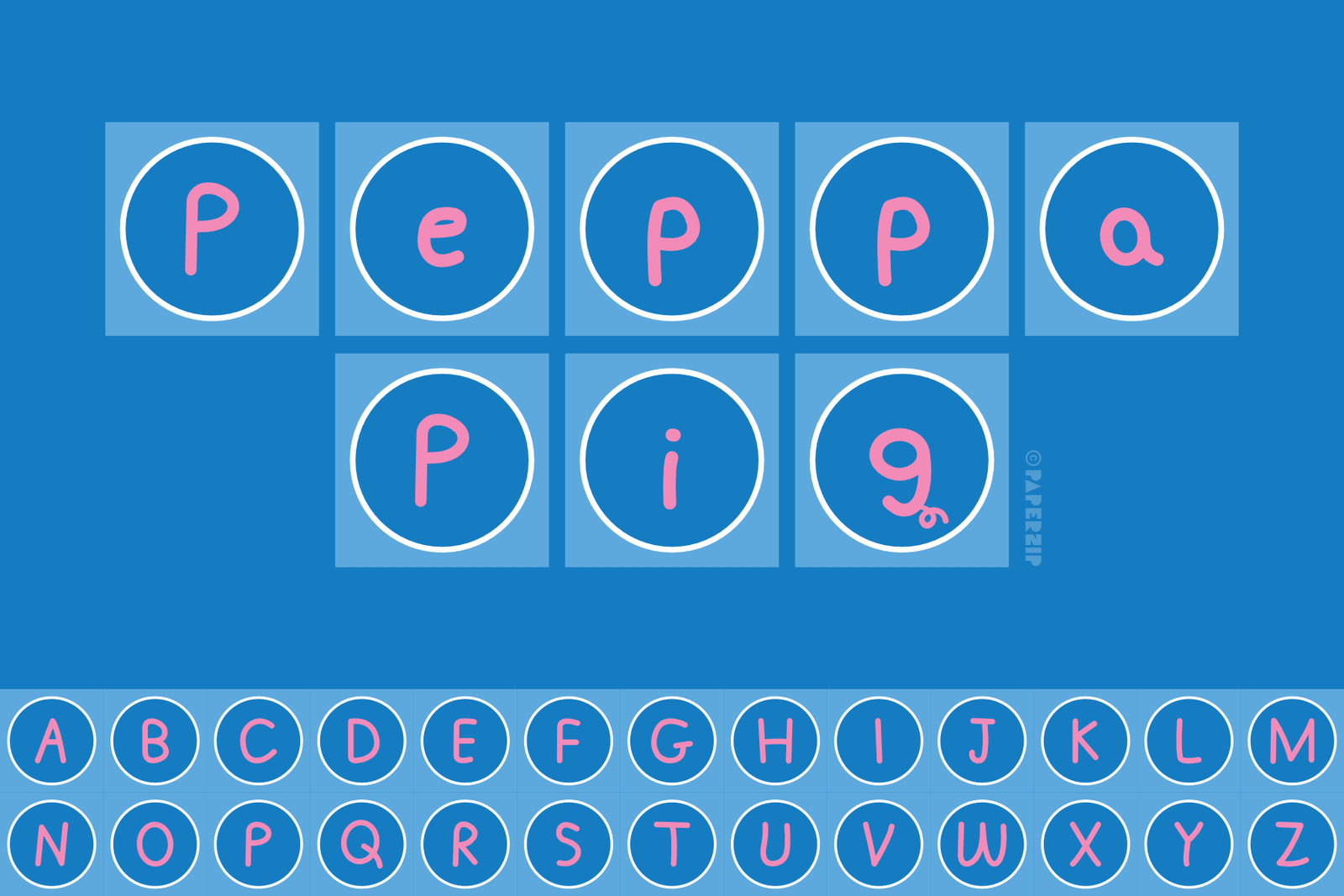 Peppa Pig Alphabet