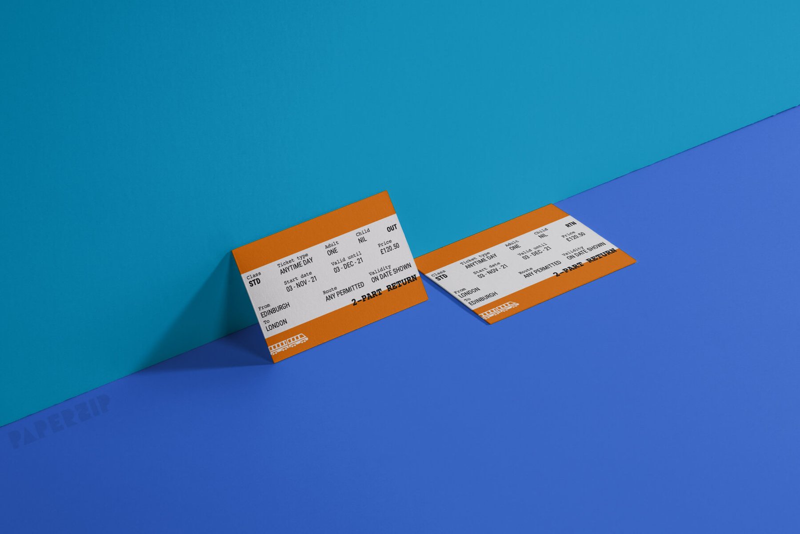 UK Train Ticket Template (Editable)