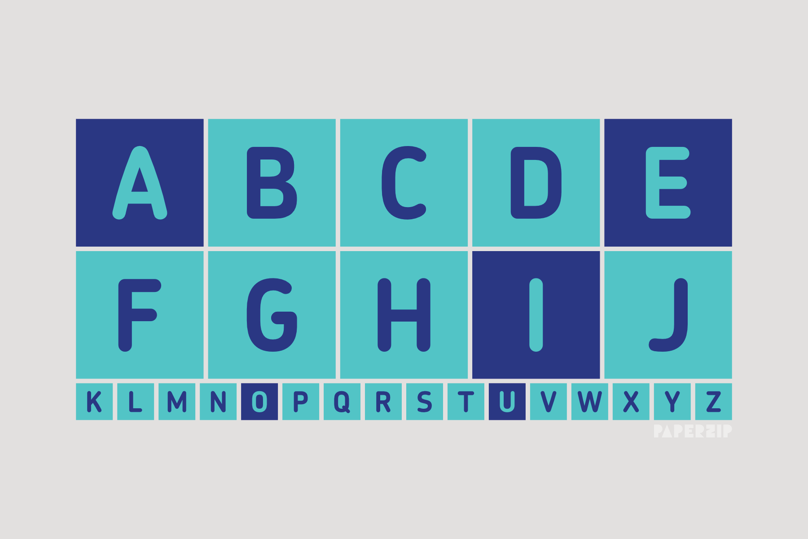 Vowels and Consonants Alphabet