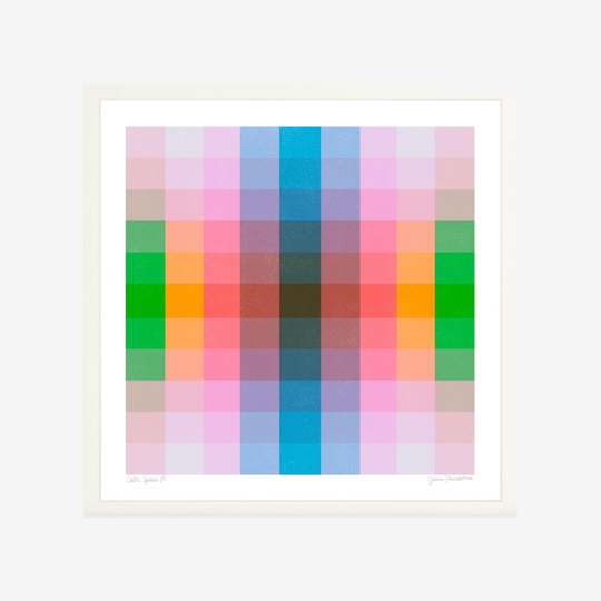 Jessica Poundstone print exploring colour.