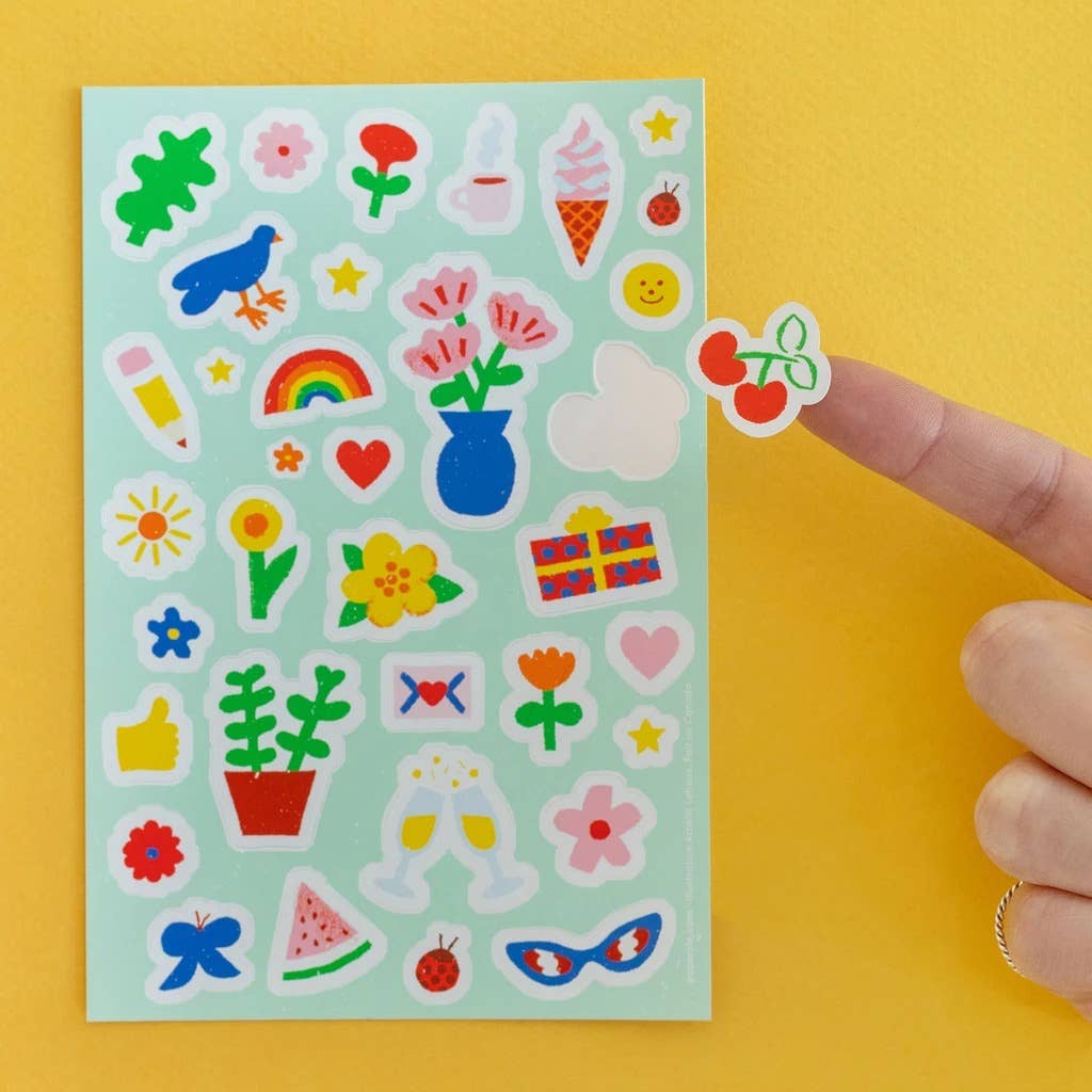 Spring sticker sheet